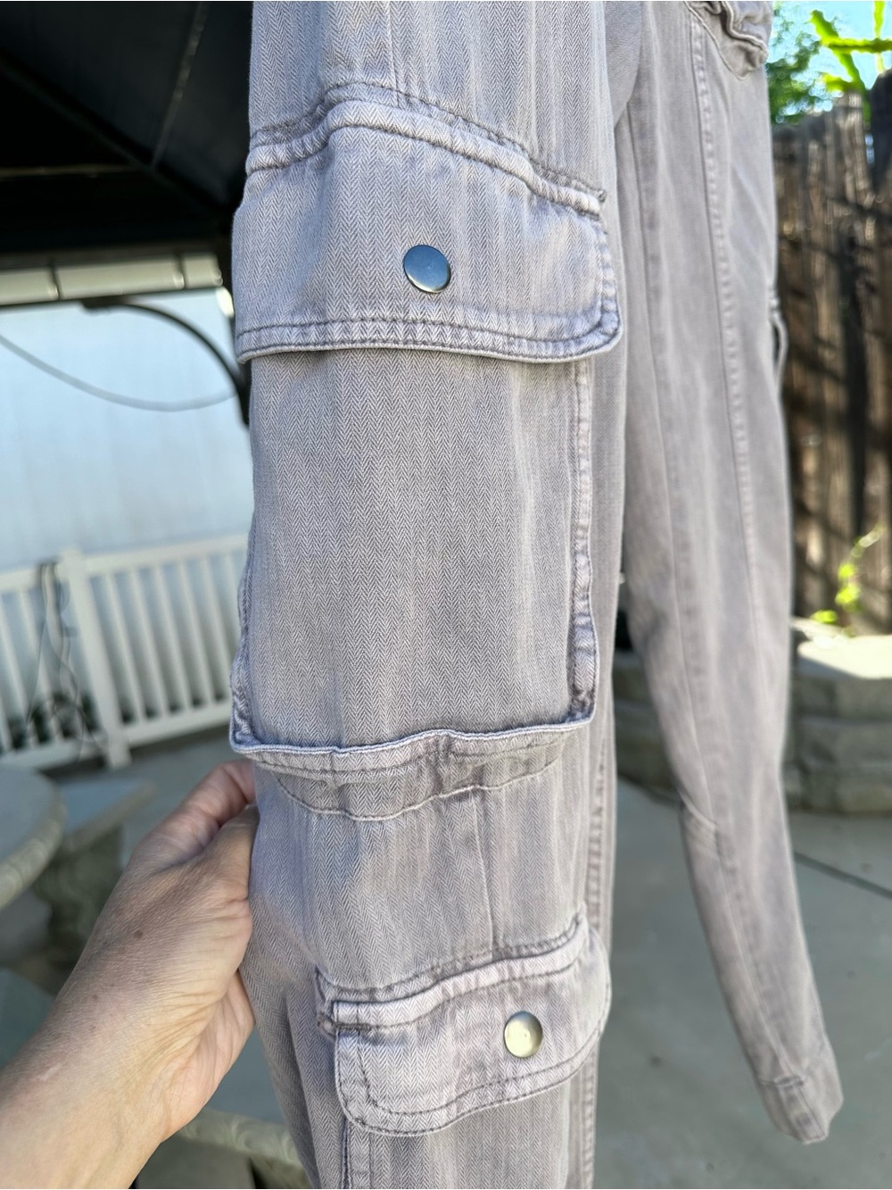 FREE PEOPLE ASHBLOWN TAHITI CARGO PANTS SIZE XS!! LIKE NEW!! - Picture 8 of 8
